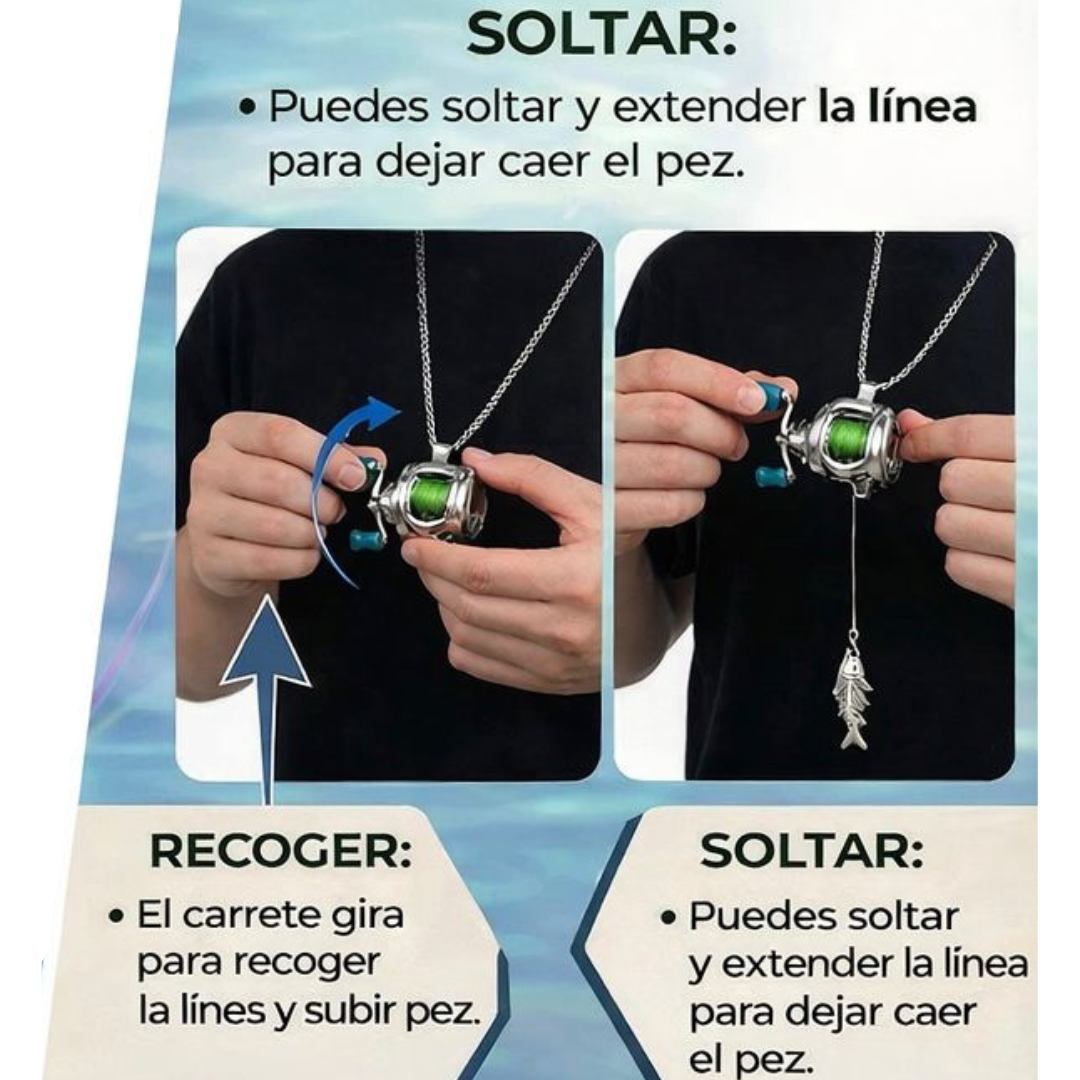 Collar único para amantes de la pesca
